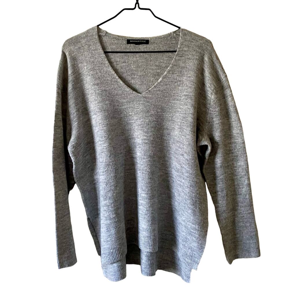 Banana Republic Grey Pullover Sweater Small Classic